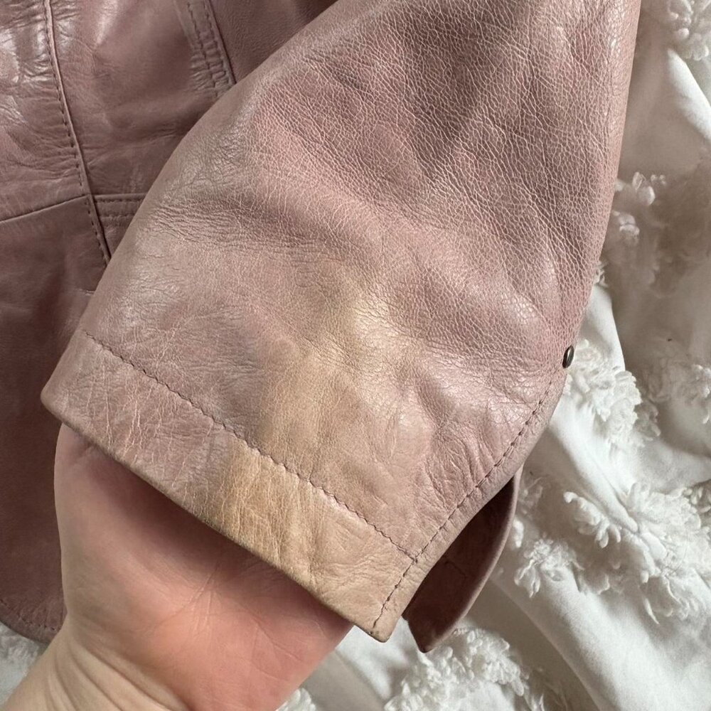 Pink Leather Jacket - Picture 5 of 5